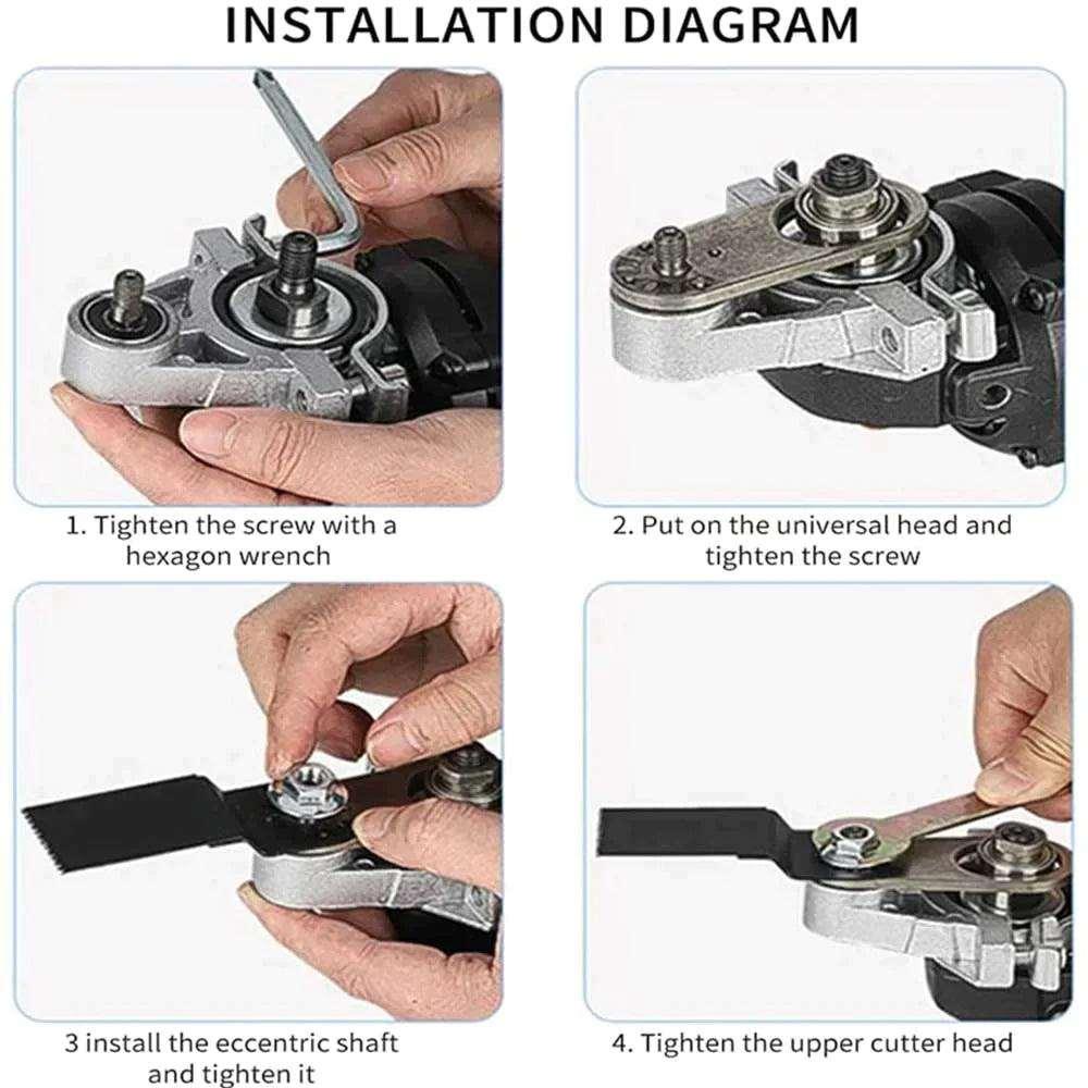 (Free Shipping TODAY Only!)  Angle Grinder Conversion Universal Head Set - KOBETS