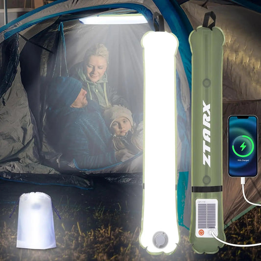 ZTARX Inflatable Solar LED Tube Light